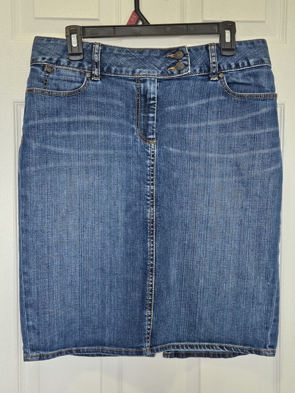 Talbots Blue Denim Pencil Skirt